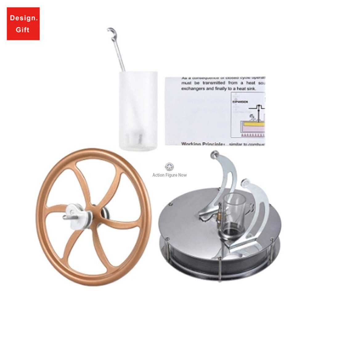 LTD Low Temperature Differential Stirling Engine Model with Flywheel for Education and Experimentation LTD Low Temperature Differential Stirling Engine Model with Flywheel for Education and Experimentation