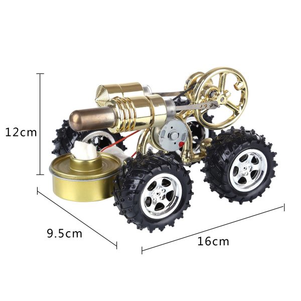 Stirling Engine Model Car with Hot Air
