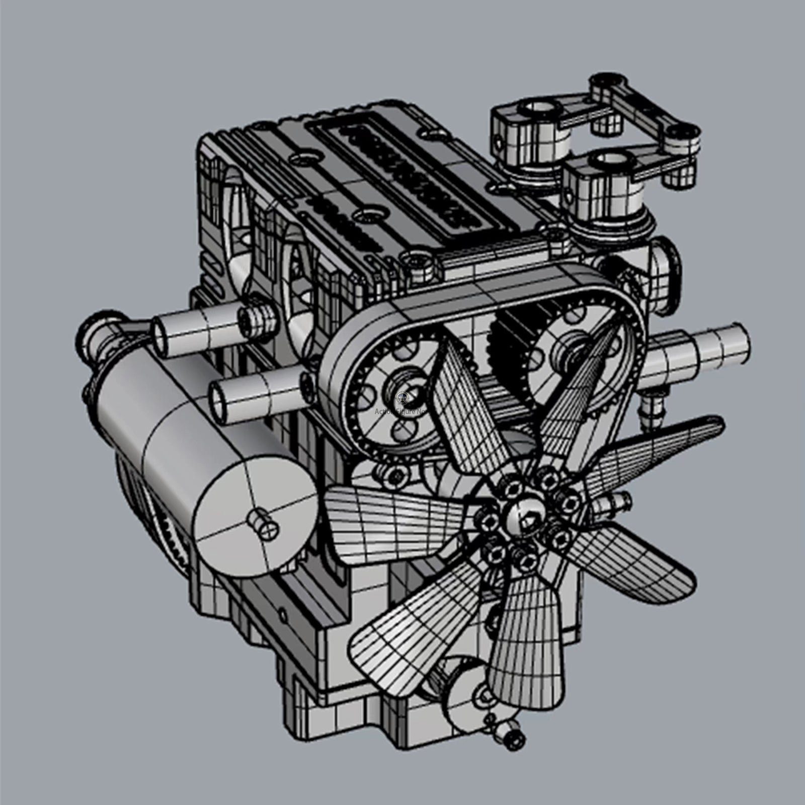 TOYAN FS-L200W Water-cooled 7cc Inline 2-Cylinder 4-Stroke Methanol Engine Model - DIY Assembly Kit TOYAN FS-L200W Water-cooled 7cc Inline 2-Cylinder 4-Stroke Methanol Engine Model - DIY Assembly Kit