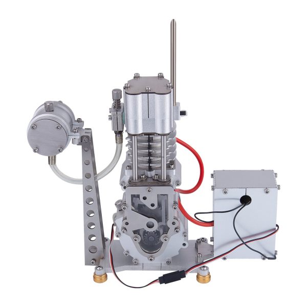 15cc Vertical Overhead Valve (OHV) Single Cylinder Four-Stroke Internal Combustion Engine Model for Physics and Mechanical Experiments (with Base, Power Distribution Cabinet, and Fuel Tank)
