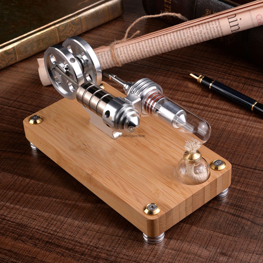 Gamma-Shaped Single Cylinder Stirling Engine Model with Twin Flywheels ...