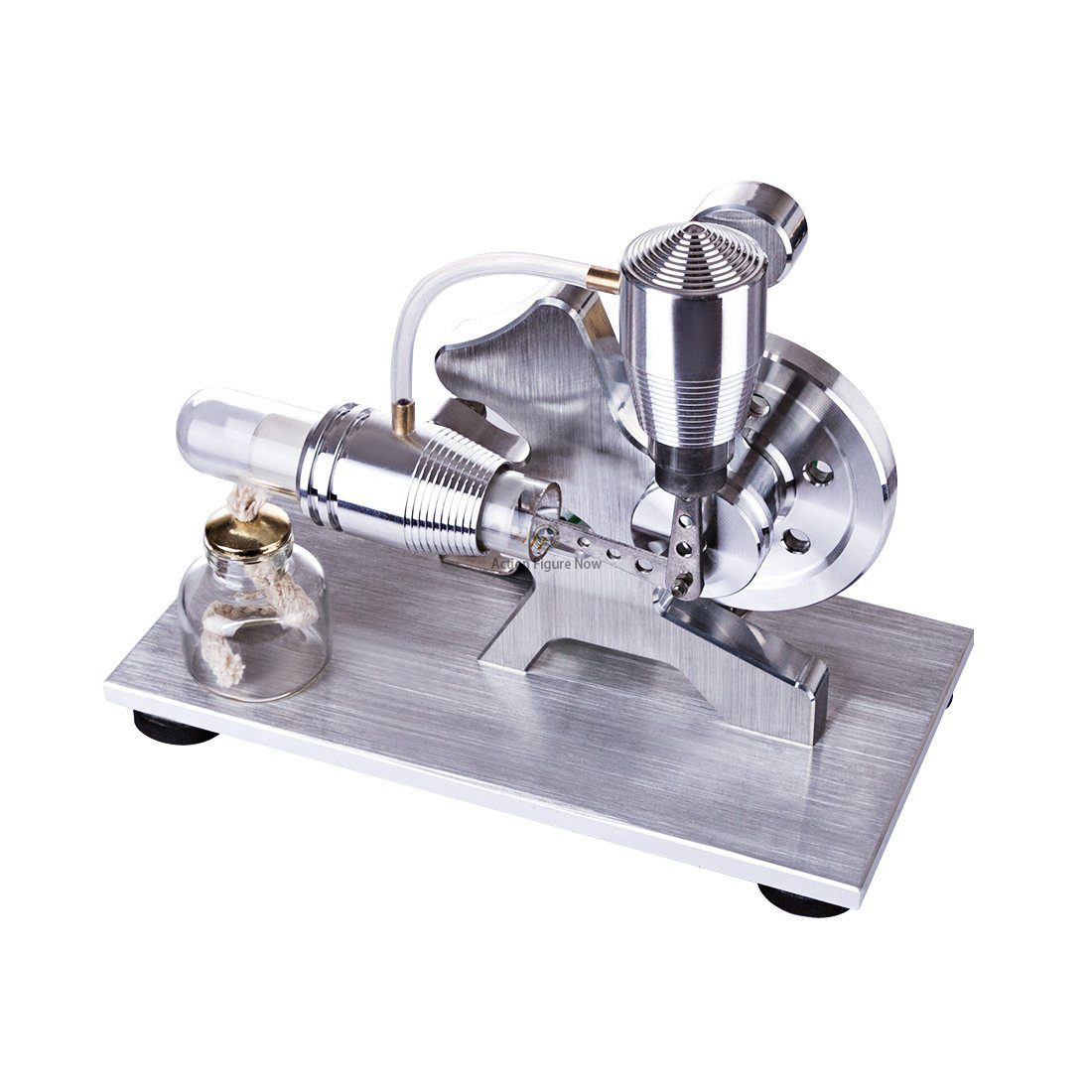 Squirrel Shape Stirling Engine Model: Single-Cylinder Stirling Engine with LED Generator Squirrel Shape Stirling Engine Model: Single-Cylinder Stirling Engine with LED Generator