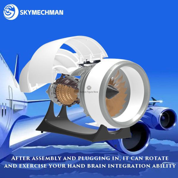 SKYMECH NTR-900 1/30 Turbofan Engine Assembly Kit – Build and Run Your Own Fully Functional Miniature Turbofan Engine