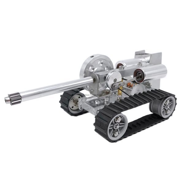 Hot Air Stirling Engine Model Crawler Tank: Physics Experiment, Science Educational Toy