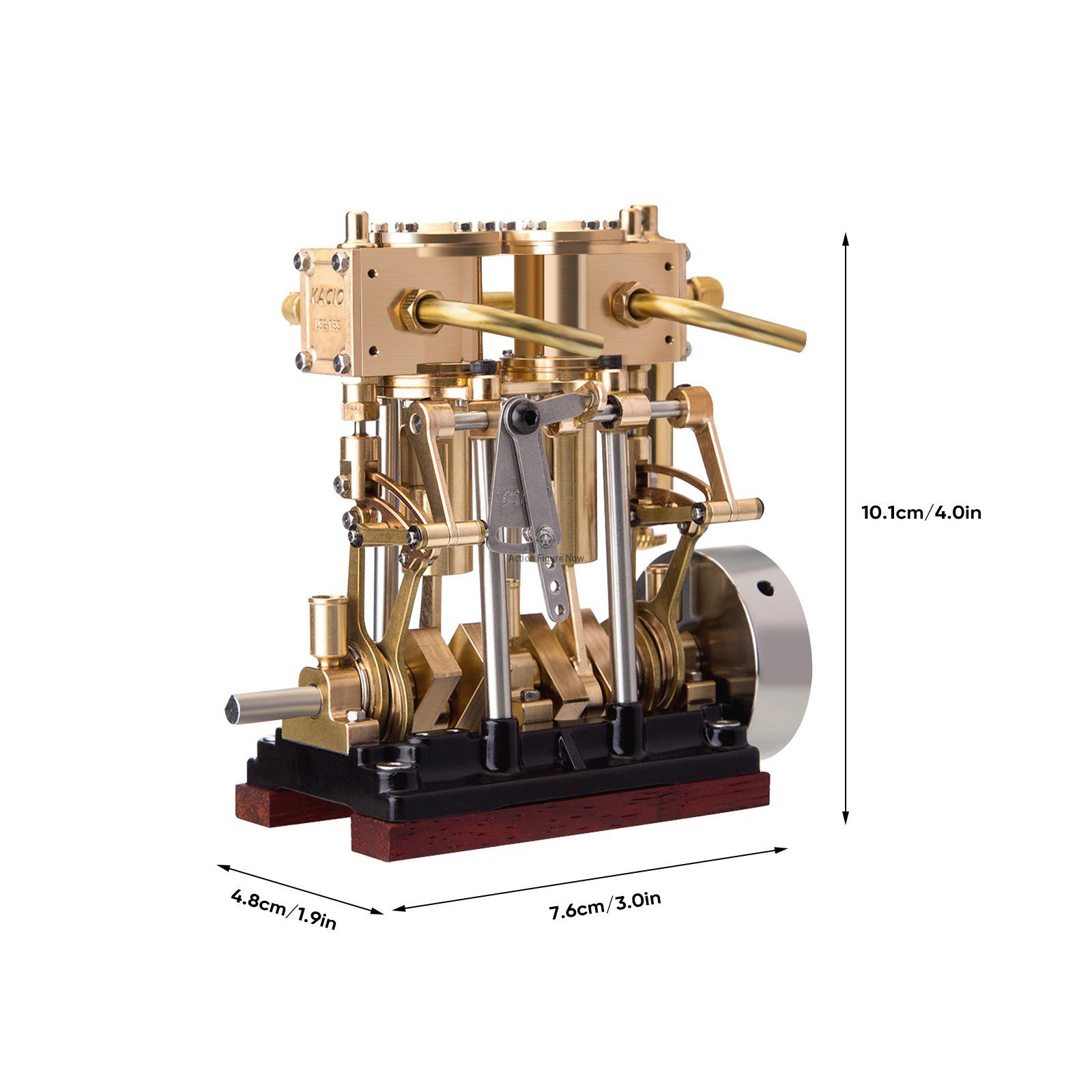 KACIO LS3-13S Vertical Steam Engine 2-Cylinder RC Reciprocating Steam Engine with Oil Cup Support Forward & Reverse Rotation Steam Model Boat KACIO LS3-13S Vertical Steam Engine 2-Cylinder RC Reciprocating Steam Engine with Oil Cup Support Forward & Reverse Rotation Steam Model Boat