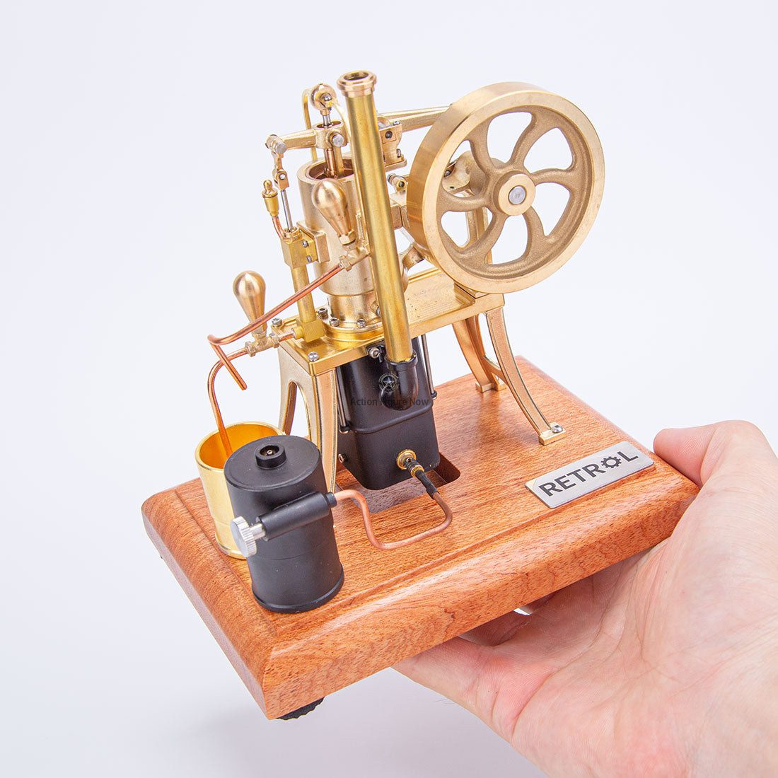 Water-Cooled Stirling External Combustion Engine Model 1/12 Scale Pumping Engine (RETROL R01)