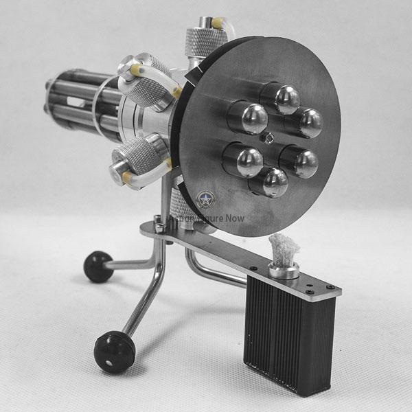6 Cylinder Stirling Engine Gatling Multi-Cylinder Design Motor Model Kit 6 Cylinder Stirling Engine Gatling Multi-Cylinder Design Motor Model Kit