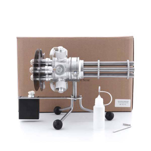 6 Cylinder Stirling Engine Gatling Multi-Cylinder Design Motor Model Kit 6 Cylinder Stirling Engine Gatling Multi-Cylinder Design Motor Model Kit