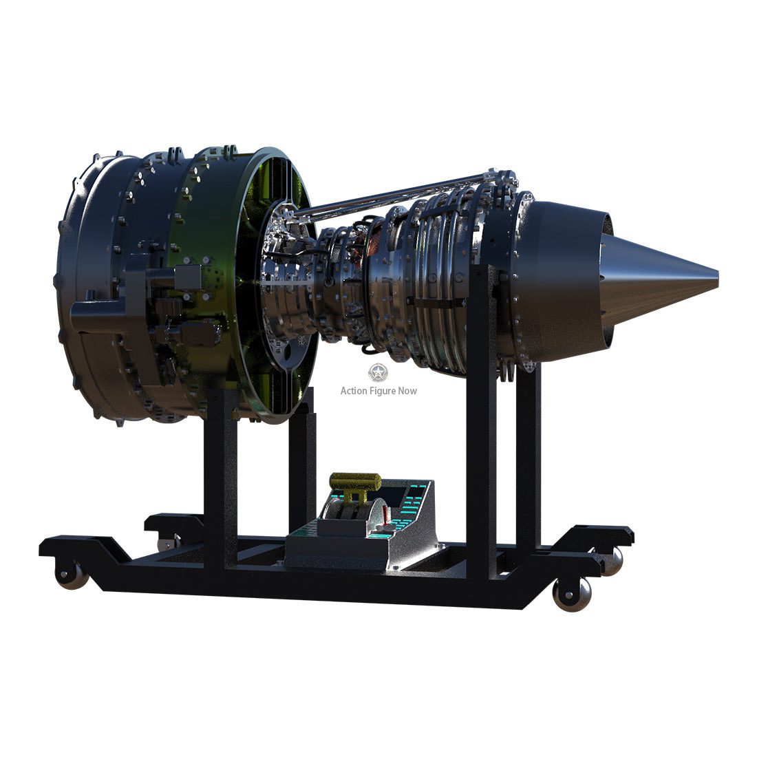 TECHING DIY Turbofan Jet Engine Model Kit - 1/10 Scale Full Metal Dual-Spool Aircraft Engine Assembly Model with Over 1000 Parts TECHING DIY Turbofan Jet Engine Model Kit - 1/10 Scale Full Metal Dual-Spool Aircraft Engine Assembly Model with Over 1000 Parts
