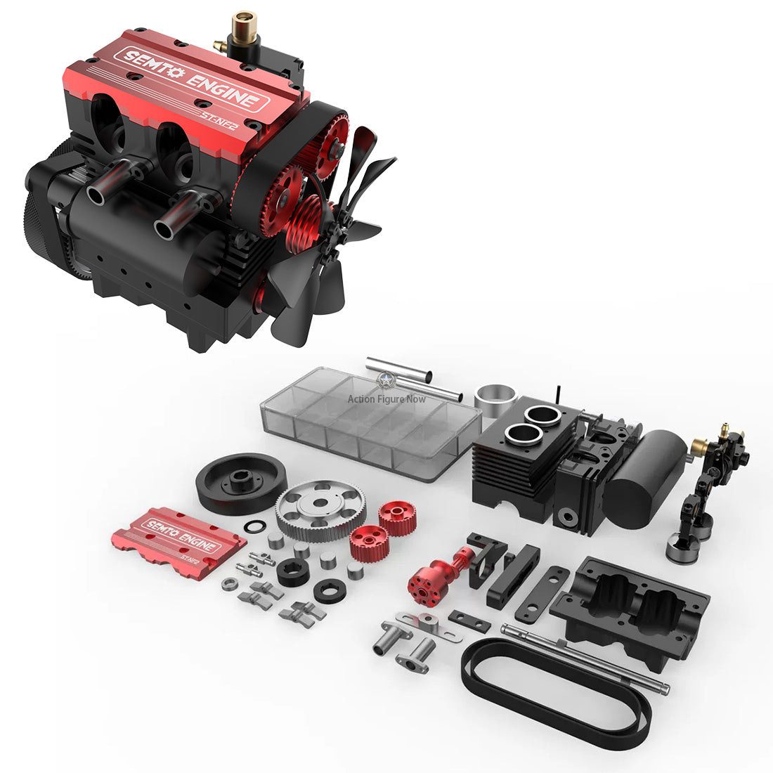 TOYAN FS-S100AC 4-Stroke RC Engine Model Building Kit with Starter Kit TOYAN FS-S100AC 4-Stroke RC Engine Model Building Kit with Starter Kit
