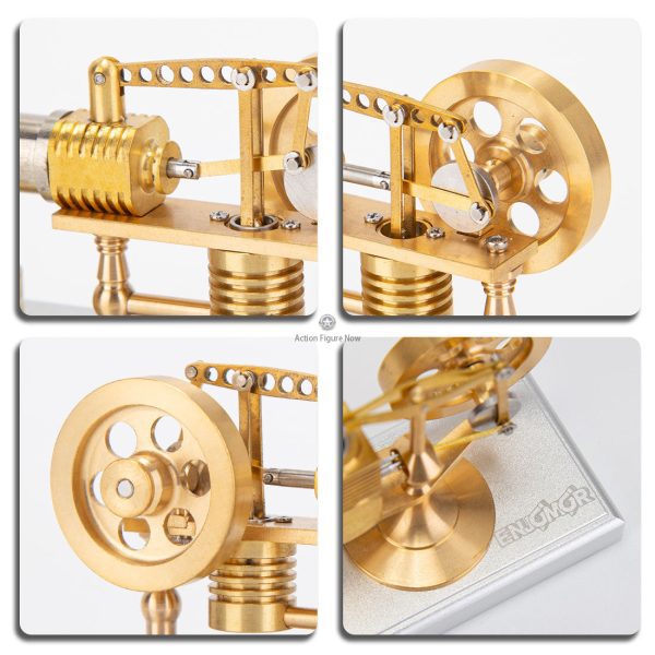 Double-Cylinder Double-Piston Hot Air Stirling Engine Model for Science Education