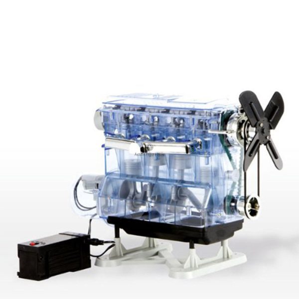 4-Cylinder Car Engine Building Kit | Assembled Engine Model | DIY Kit for Adults