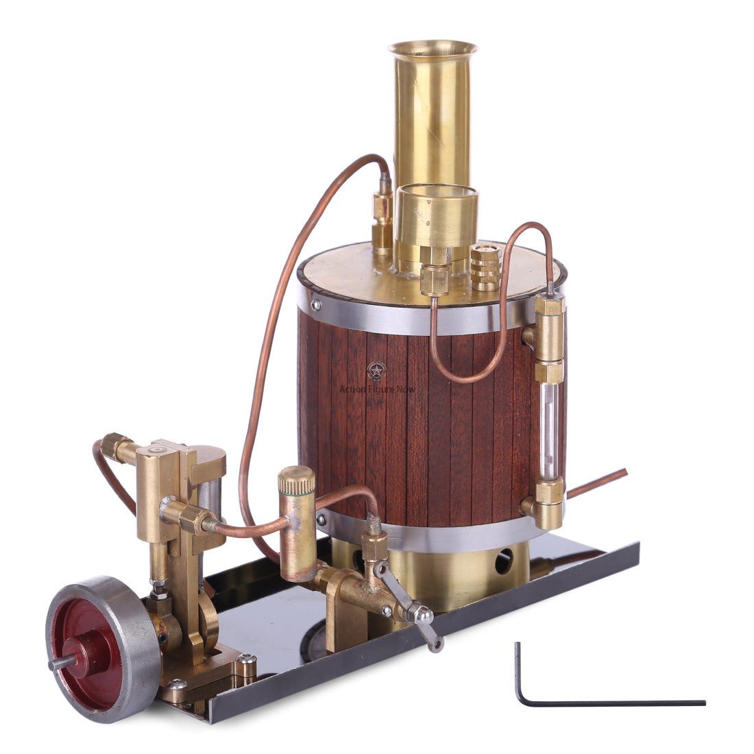 Mini Steam Engine Model-Building Kit: Steam Engine with Boiler, Base Included Mini Steam Engine Model-Building Kit: Steam Engine with Boiler, Base Included