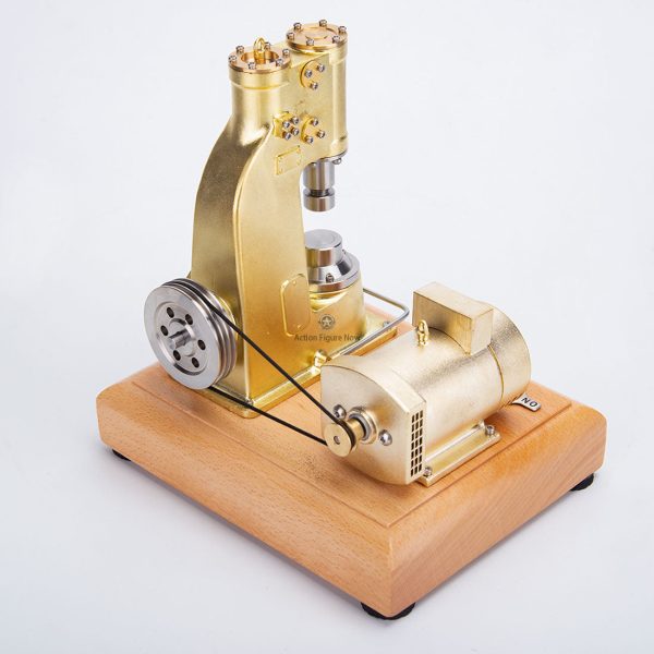 Antique Mini Brass Piston Power Hammer Model Industrial Forging Machine