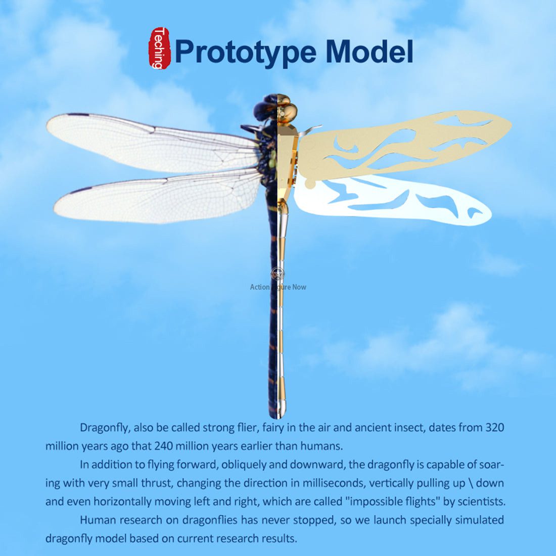 TECHING 3D Metal Dragonfly Construction Model - Build Your Own DIY Dragonfly Assembly Kits for Kids, Teens, and Adults TECHING 3D Metal Dragonfly Construction Model - Build Your Own DIY Dragonfly Assembly Kits for Kids, Teens, and Adults