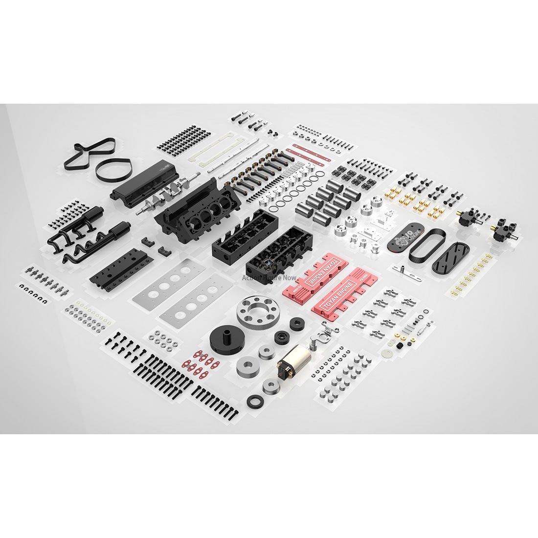 TOYAN FS-S100AC 4-Stroke RC Engine Model Building Kit with Starter Kit TOYAN FS-S100AC 4-Stroke RC Engine Model Building Kit with Starter Kit