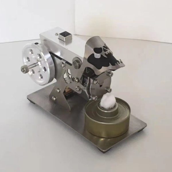 Stirling Engine Model with Skeleton Windshield - Science Experiment and Teaching Tool