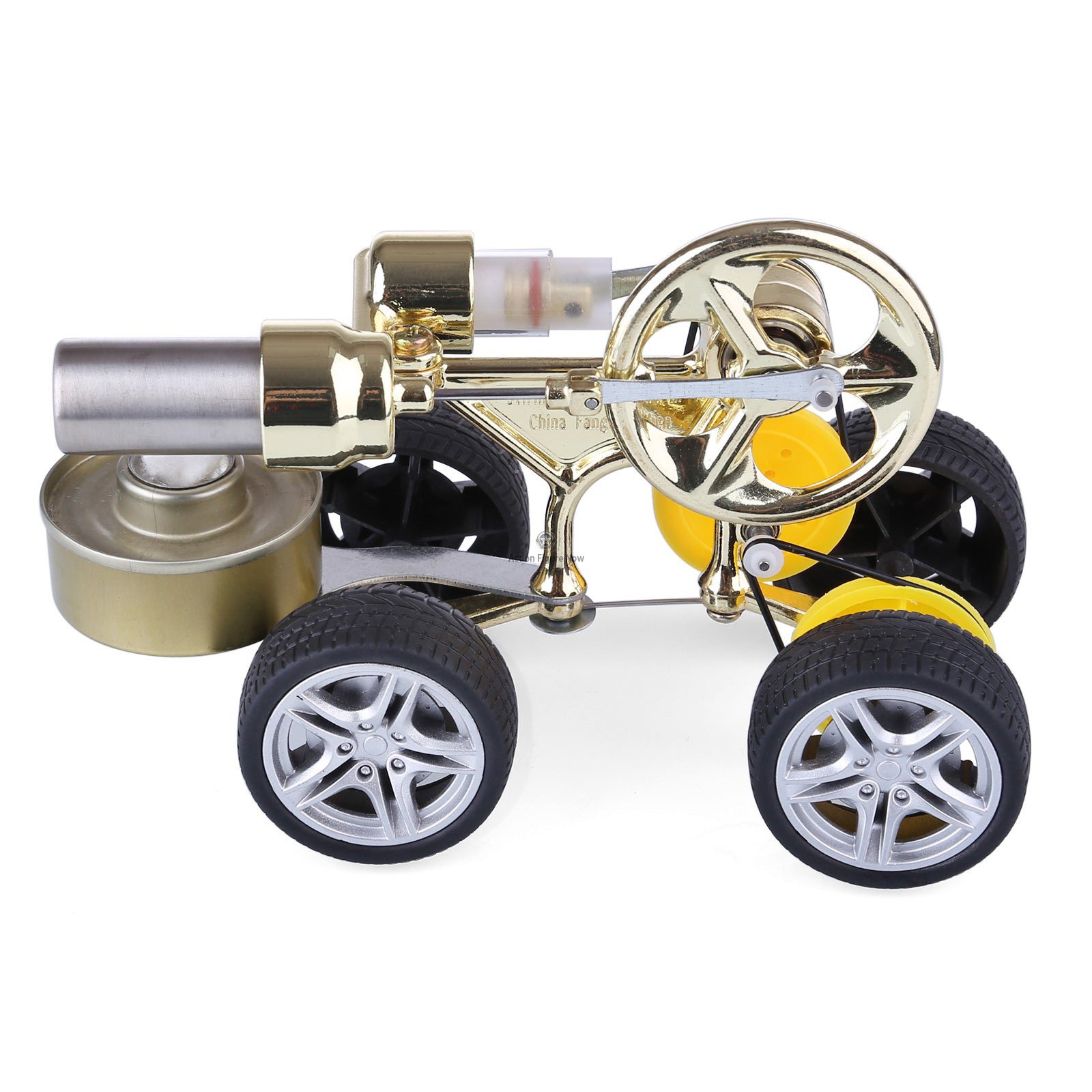 Completed Stirling Engine Model Kit | DIY Motor Model Vehicle Science Experiment Toy