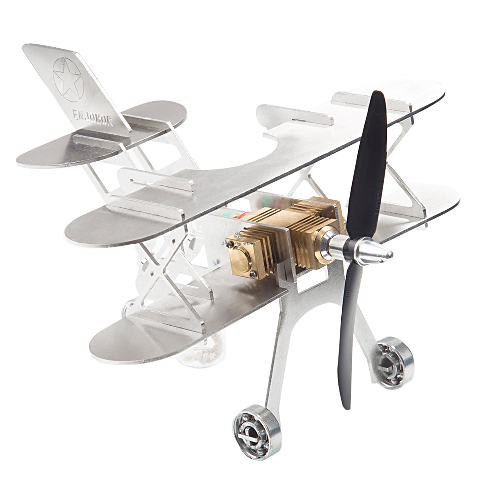 ENJOMOR Stirling Engine Airplane Model Assembly Kit for Education & Science