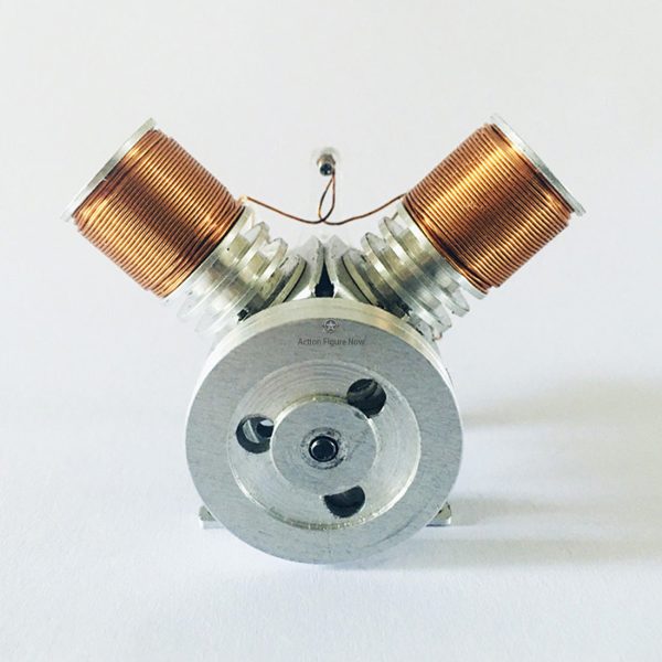 Metal Mini V Type Double-Cylinder V2 Electromagnetic Engine Model Kit