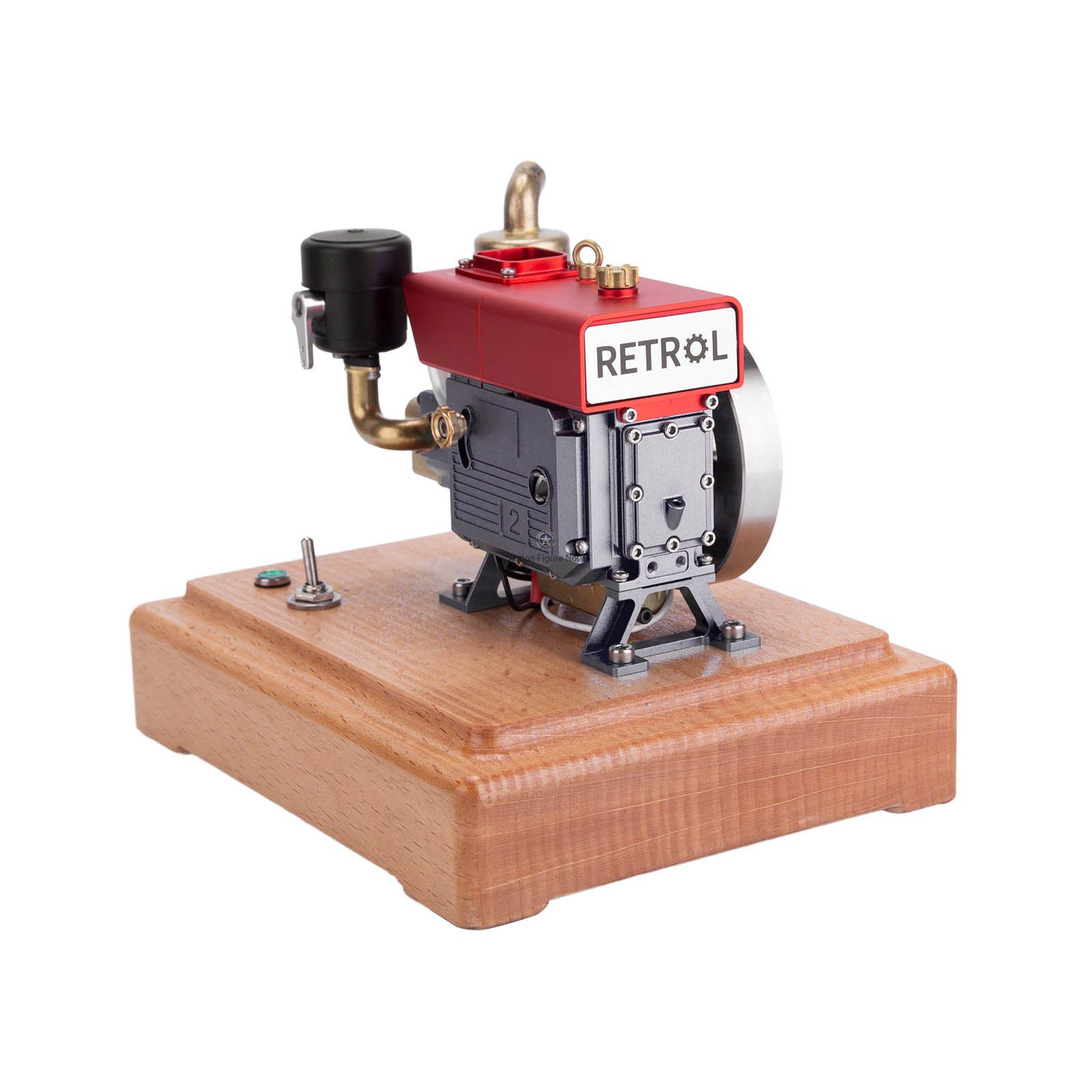 RETROL 1/8 2.6cc Mini 4-Stroke Gasoline Engine Model: Upgraded Internal Combustion Engine Model RETROL 1/8 2.6cc Mini 4-Stroke Gasoline Engine Model: Upgraded Internal Combustion Engine Model