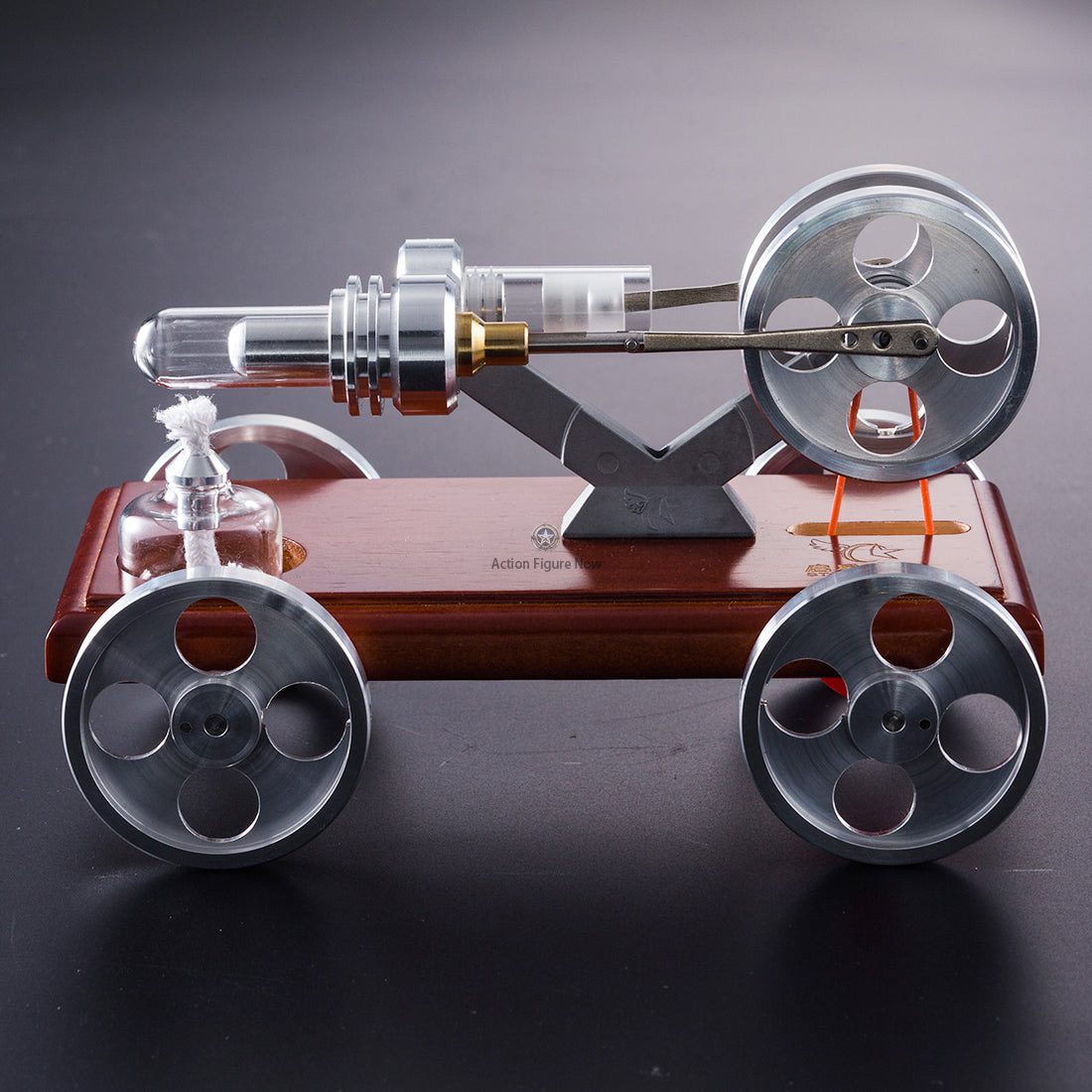 ENJOMOR Stirling Engine Tricycle: Walkable, Manually Steerable Car Model Toy ENJOMOR Stirling Engine Tricycle: Walkable, Manually Steerable Car Model Toy