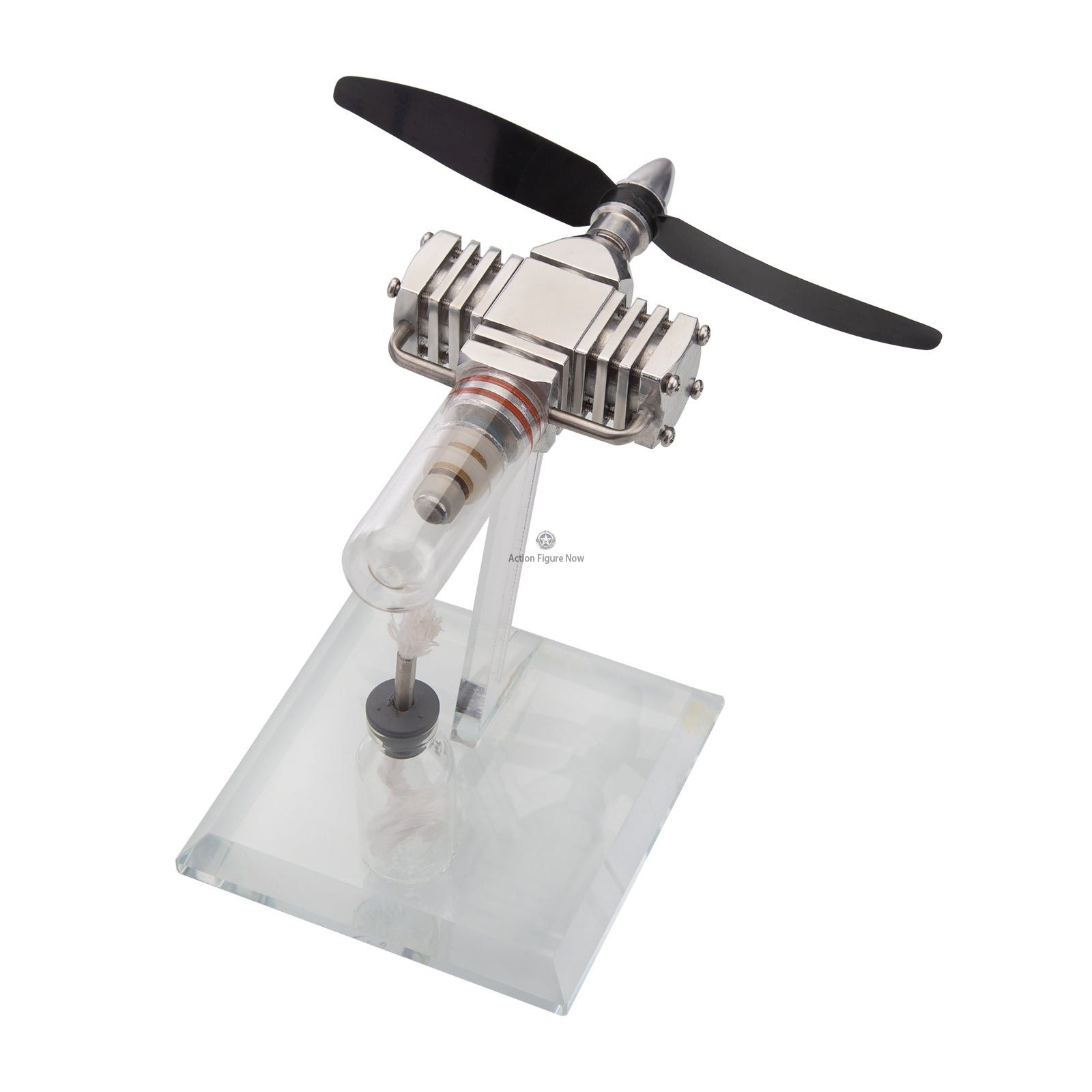 ENJOMOR Plane Head Stirling Engine Pocket-Sized Free-Piston External Combustion Engine Model Toy ENJOMOR Plane Head Stirling Engine Pocket-Sized Free-Piston External Combustion Engine Model Toy