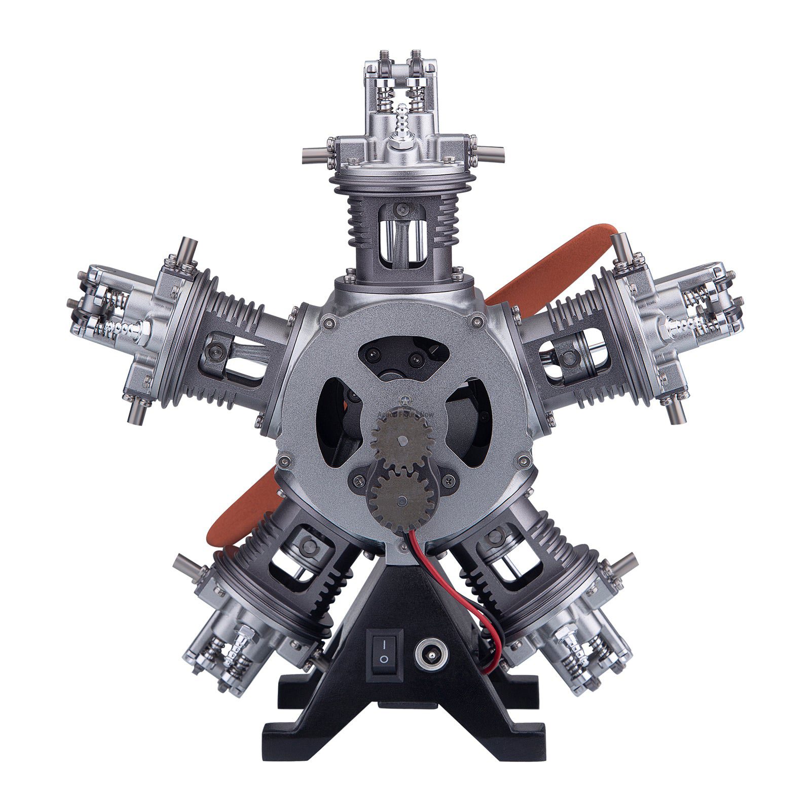 5-Cylinder Radial Engine Model Kit (Working Model) - 1:6 Scale Metal Assembly with 250+ Pieces 5-Cylinder Radial Engine Model Kit (Working Model) - 1:6 Scale Metal Assembly with 250+ Pieces