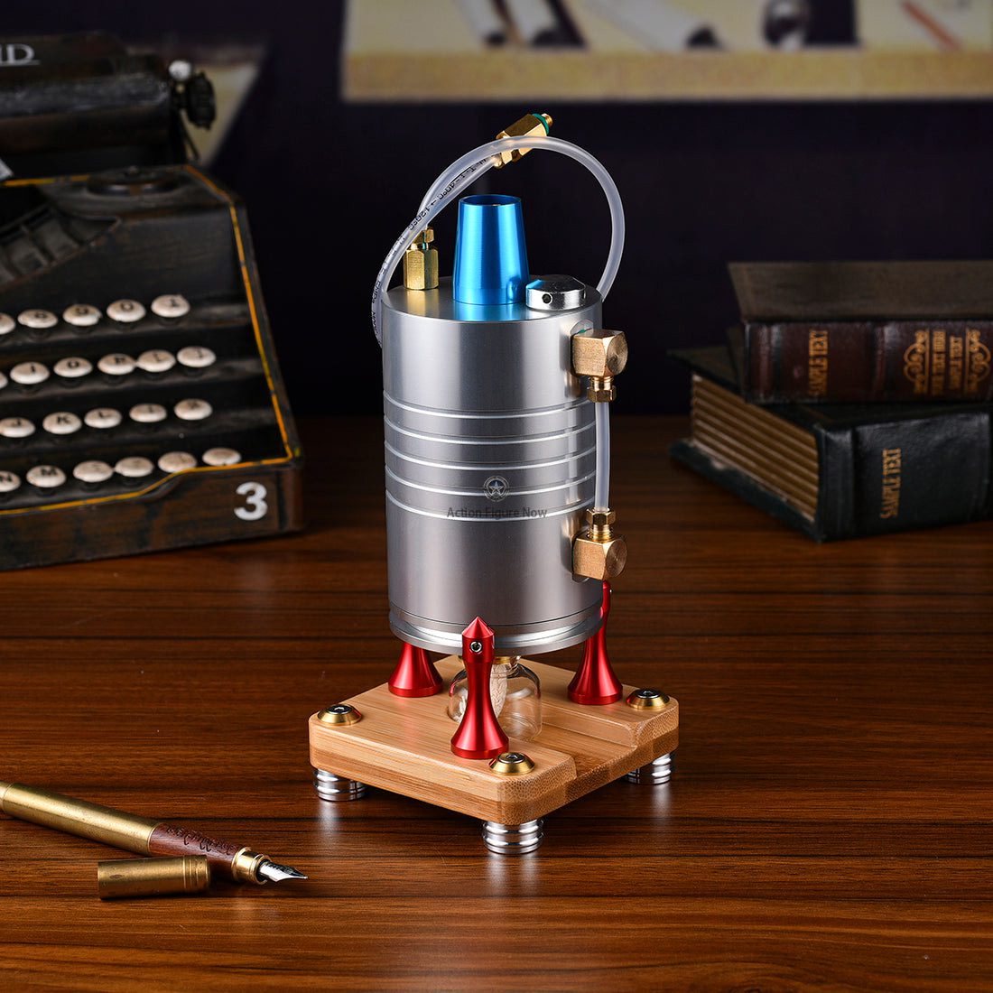 Full Metal Steam Generator Steam Heating Boiler with 4 Alcohol Lamps Steam Engine Model Kit Full Metal Steam Generator Steam Heating Boiler with 4 Alcohol Lamps Steam Engine Model Kit