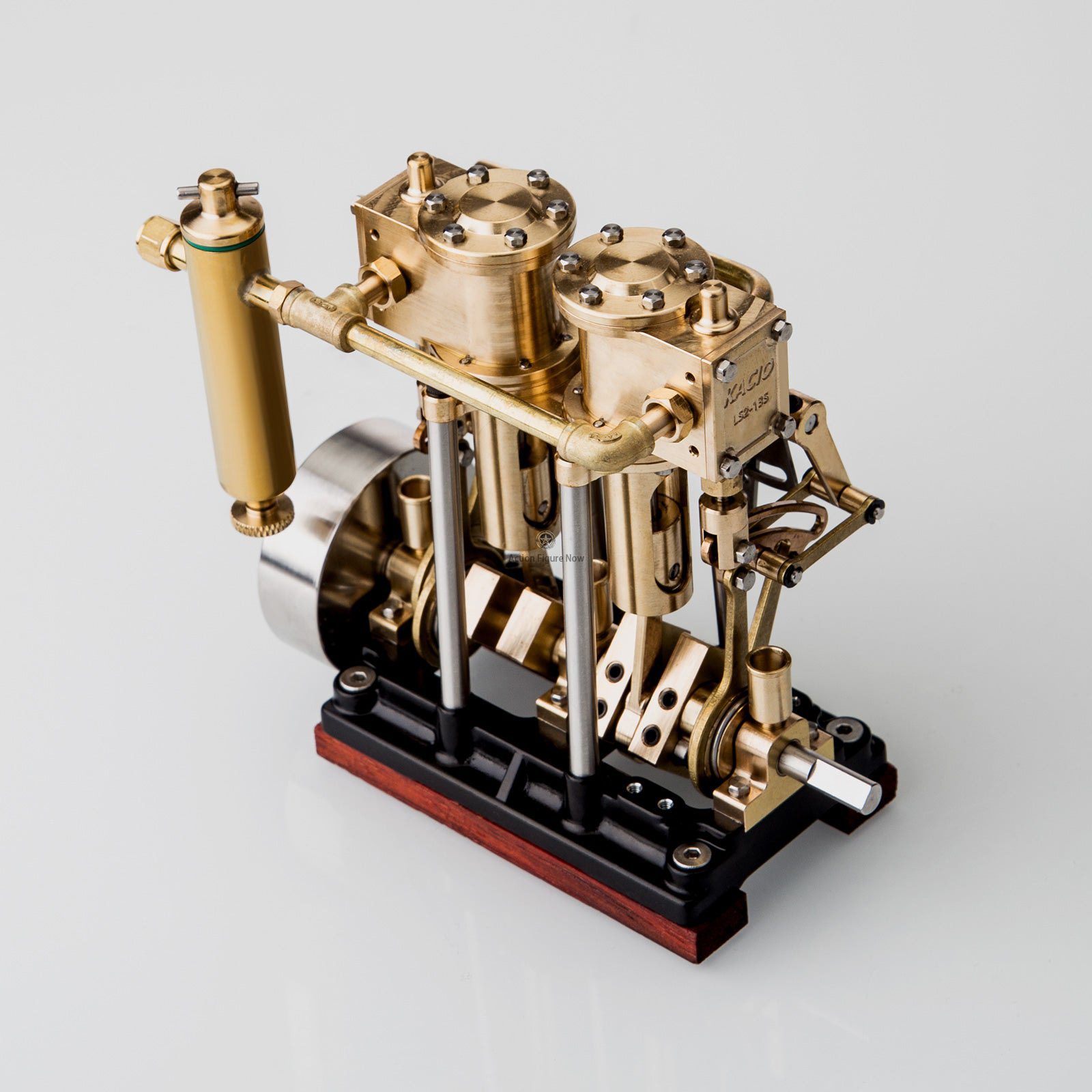 KACIO LS3-13S Vertical Steam Engine 2-Cylinder RC Reciprocating Steam Engine with Oil Cup Support Forward & Reverse Rotation Steam Model Boat KACIO LS3-13S Vertical Steam Engine 2-Cylinder RC Reciprocating Steam Engine with Oil Cup Support Forward & Reverse Rotation Steam Model Boat