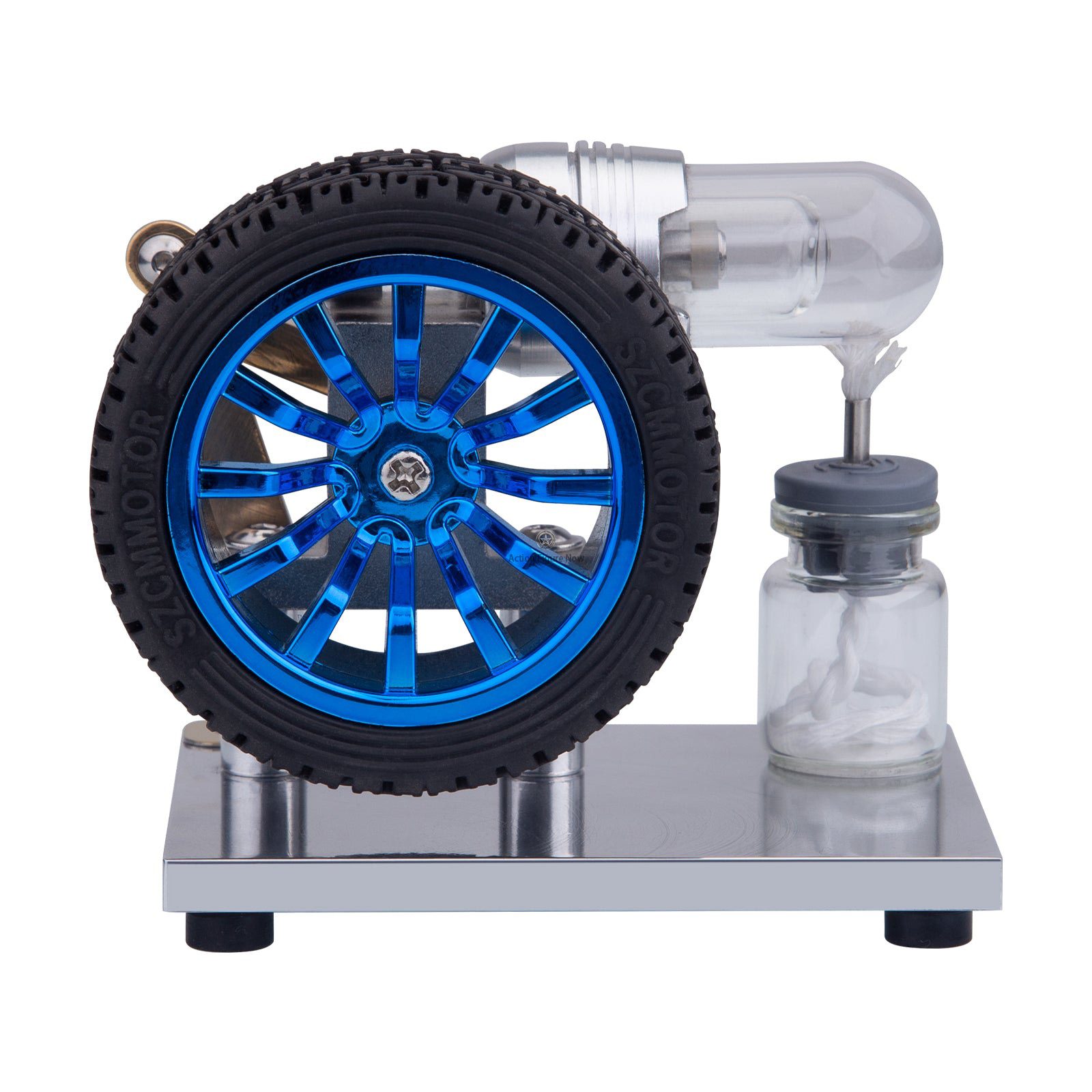 Mini Alpha Stirling Engine with Rocker Arm and Connecting Rod - Science Education & Collectible Gift Mini Alpha Stirling Engine with Rocker Arm and Connecting Rod - Science Education & Collectible Gift