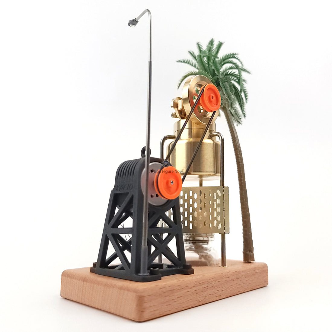 KACIO FD-6 3-Legged Miniature Oscillating Steam Engine Kit with Boiler & Steam Power Generation Parts KACIO FD-6 3-Legged Miniature Oscillating Steam Engine Kit with Boiler & Steam Power Generation Parts