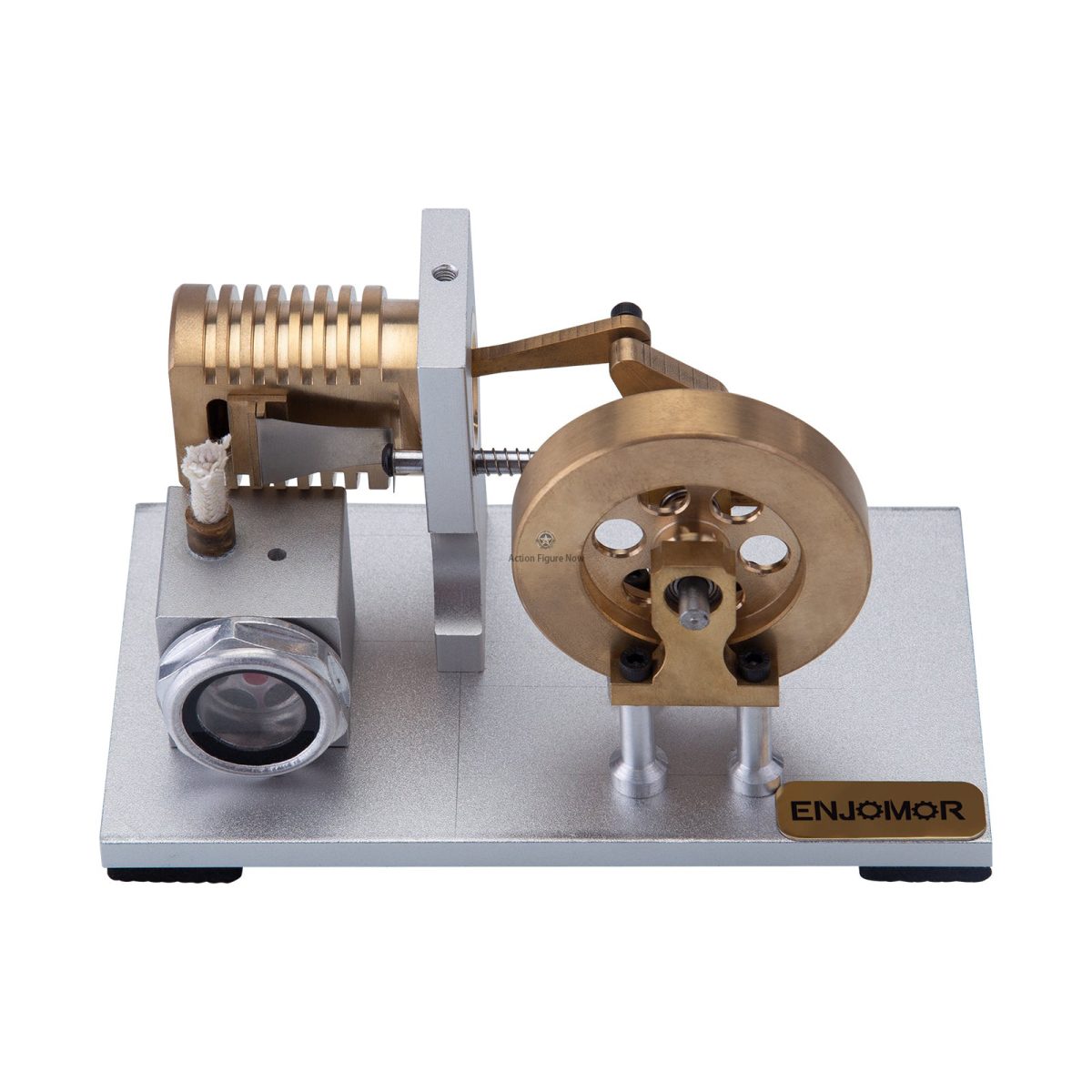 Suction Fire Type Single Cylinder Stirling Engine Model with Bracket Version
