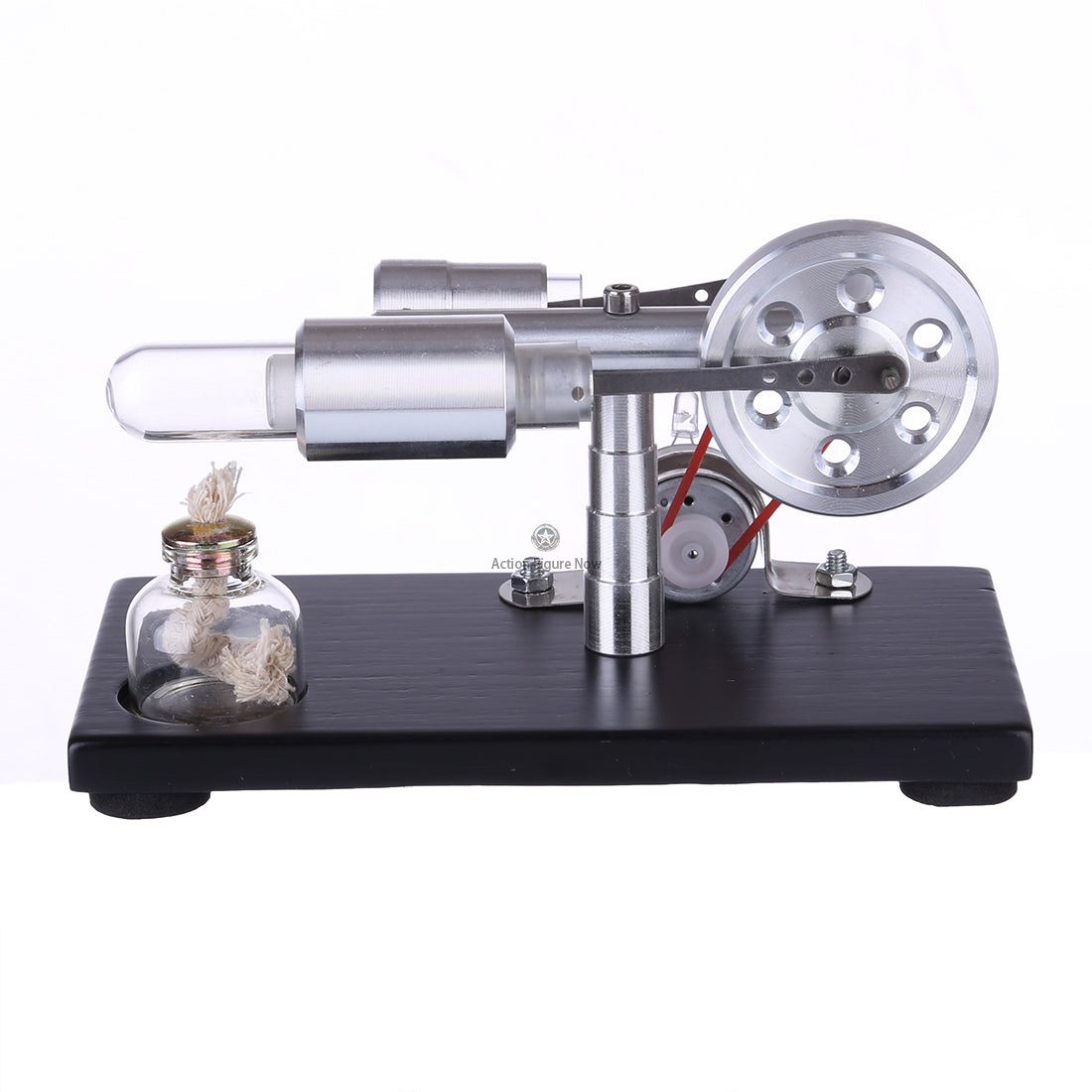 Shape Stirling Engine Generator Model with LED Lights and Digital Voltage Display - STEM Educational Model Shape Stirling Engine Generator Model with LED Lights and Digital Voltage Display - STEM Educational Model