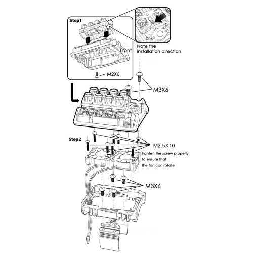 V8 Engine Model Kit with Hood, Fan, Radiator, Intake, and Motor for 1/10 RC Cars (GRC FST Motor Compatible)