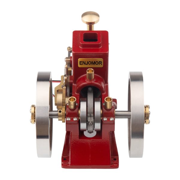 4-Stroke Gas Engine with Ignition System, 6cc Metal Single Cylinder IC Engine, Gift Collection