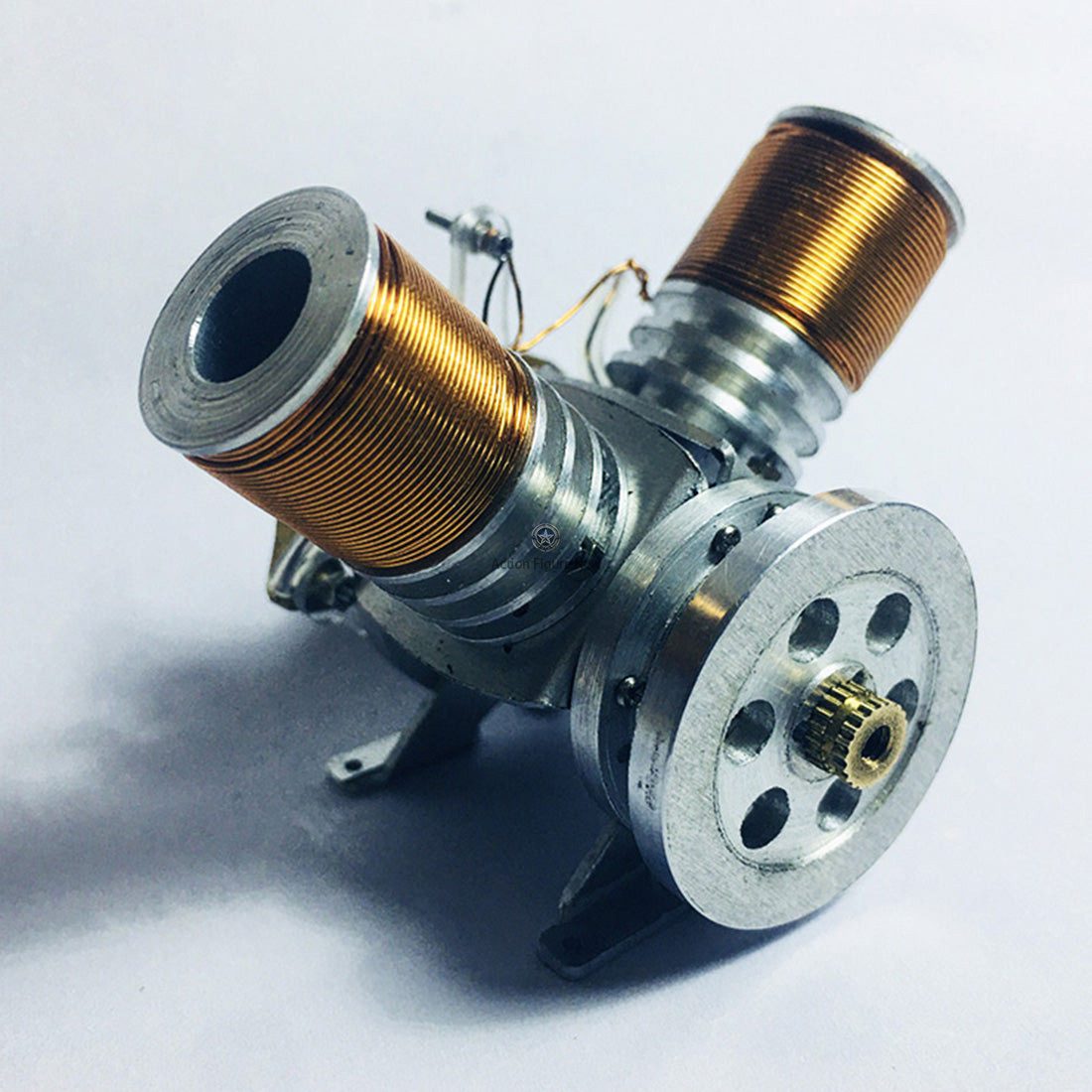 Metal Mini V Type Double-Cylinder V2 Electromagnetic Engine Model Kit Metal Mini V Type Double-Cylinder V2 Electromagnetic Engine Model Kit