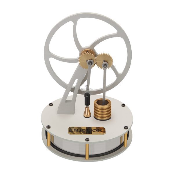 ENJOMOR Stirling Engine Metal Low Temperature Difference Limited Coffee Engine Gear Transmission Heat Engine Model
