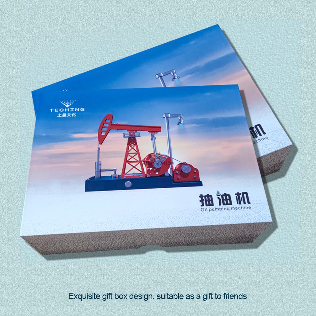 Teching 3D Metal Oil Pump Jack Model Kit | Working Oilfield Equipment with Light