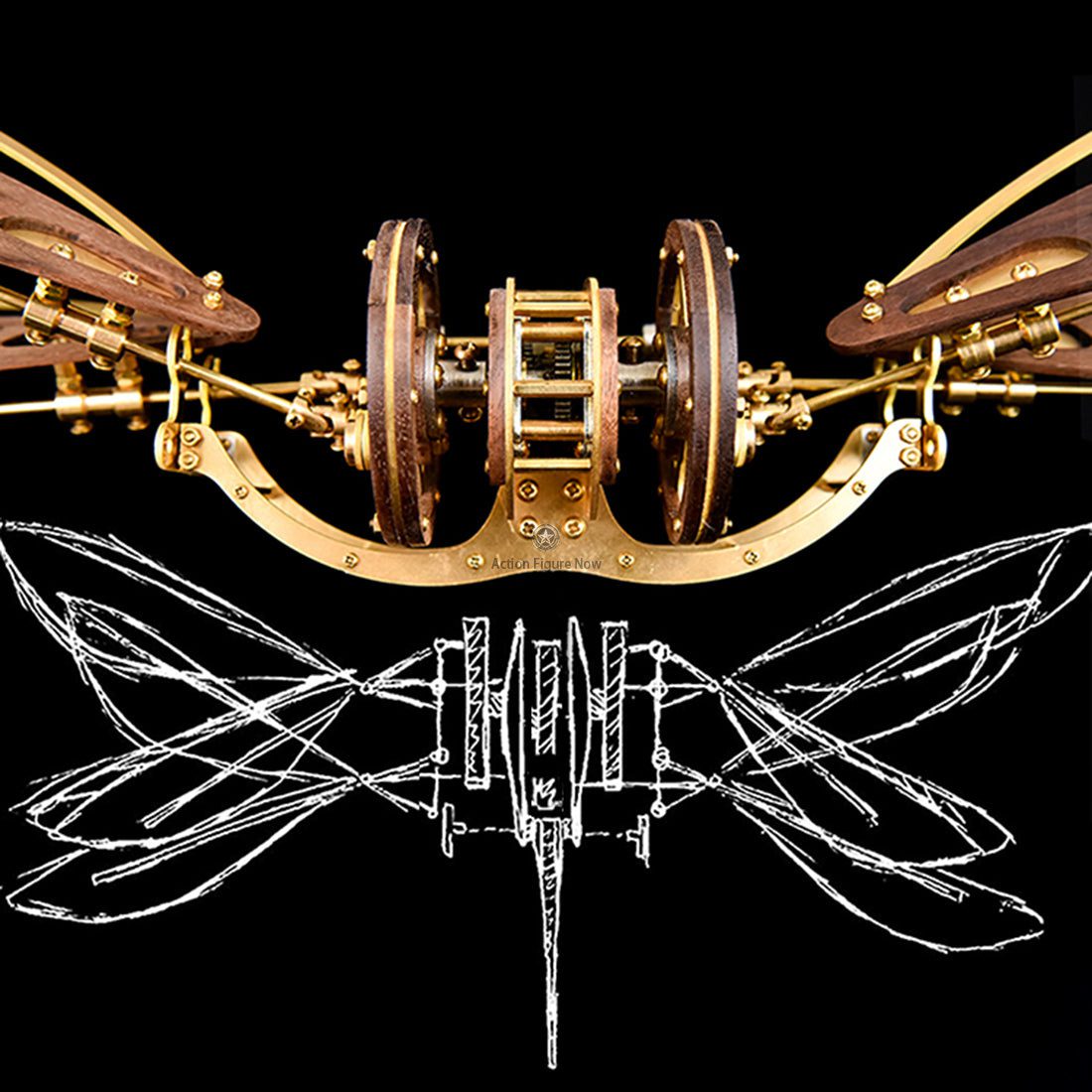 Mystery Aircraft DIY Assembly Model Kit - Crafted from Solid Metal and Wood for Enhanced Longevity Mystery Aircraft DIY Assembly Model Kit - Crafted from Solid Metal and Wood for Enhanced Longevity