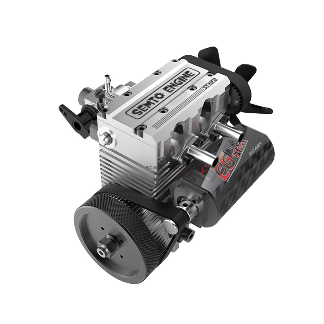 Otto Toyan FS-L200AC Engine - Single Overhead Camshaft (SOHC) 4-Stroke, Nitro-Fueled Model Engine Kit Otto Toyan FS-L200AC Engine - Single Overhead Camshaft (SOHC) 4-Stroke, Nitro-Fueled Model Engine Kit
