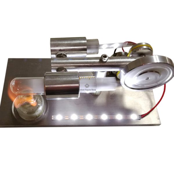 Stirling Engine Kit Generator with LED Lights