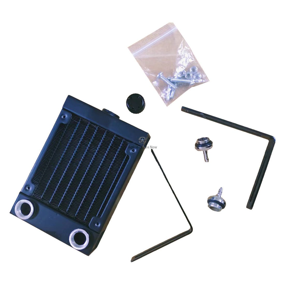 Water-Cooling Radiator Tank and Water Outlet Assembly with Bracket Kit for CISON Engines Water-Cooling Radiator Tank and Water Outlet Assembly with Bracket Kit for CISON Engines