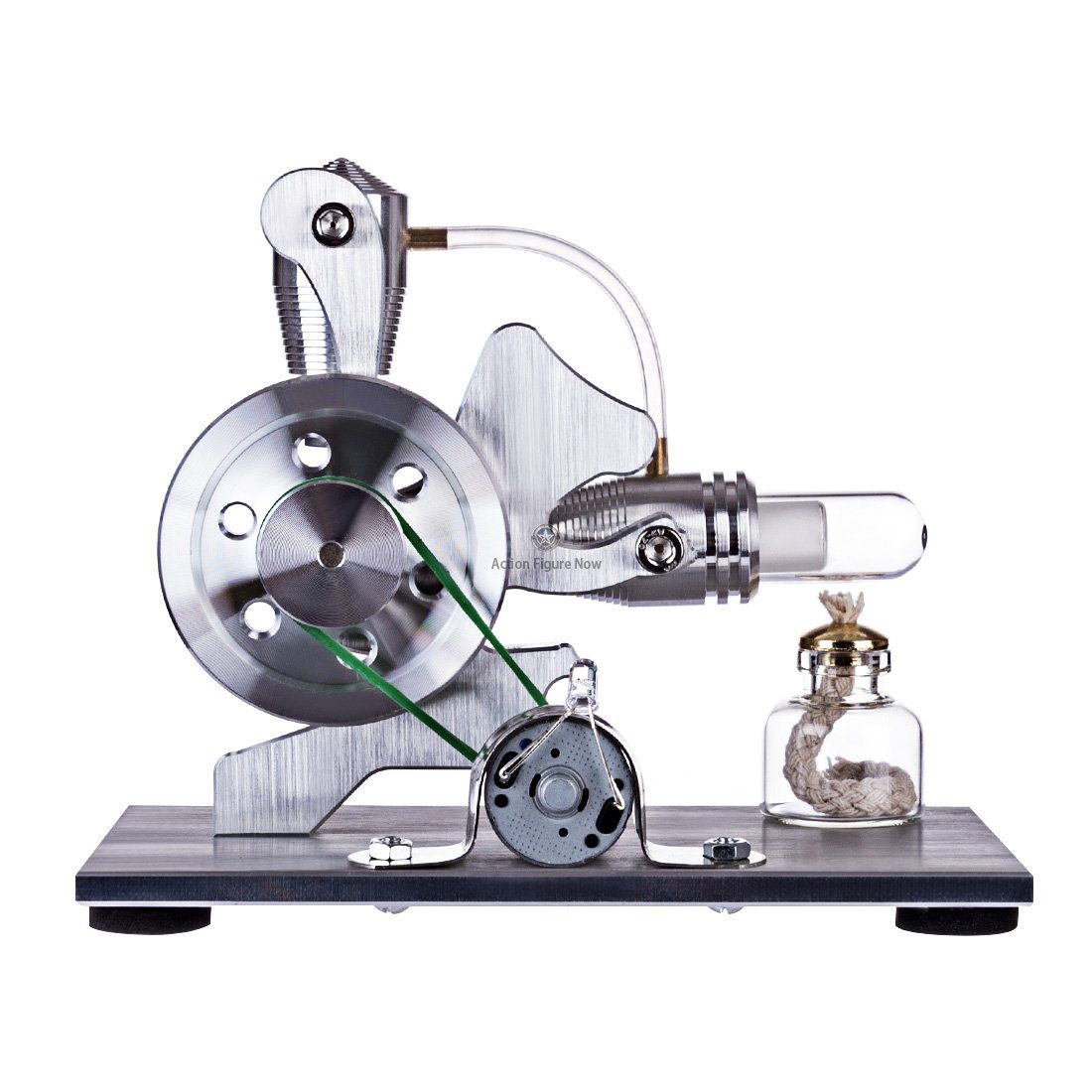 Squirrel Shape Stirling Engine Model: Single-Cylinder Stirling Engine with LED Generator Squirrel Shape Stirling Engine Model: Single-Cylinder Stirling Engine with LED Generator