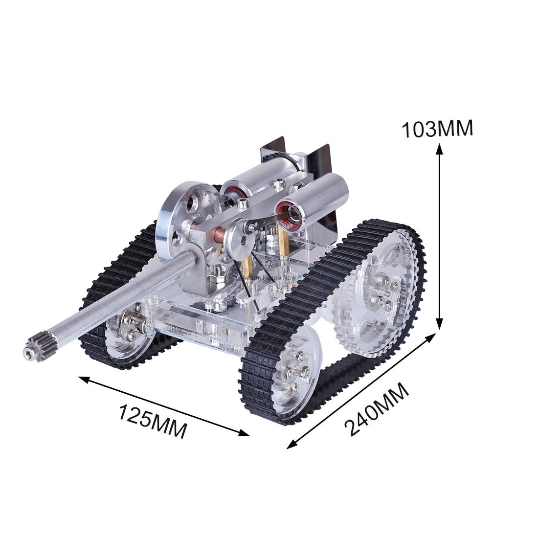 Stirling Engine Tank Model - Science Education Toy for Physics Experiments - Enginediy Stirling Engine Tank Model - Science Education Toy for Physics Experiments - Enginediy