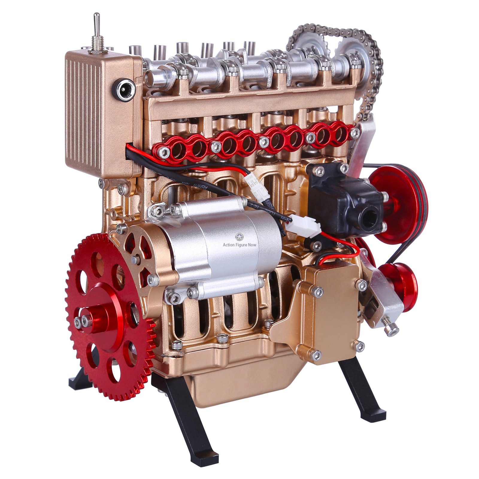 Teching Engine Assembly Kit: Full Metal 4-Cylinder Car Engine Building Kit for STEM Education and Gift Collection - Enginediy Teching Engine Assembly Kit: Full Metal 4-Cylinder Car Engine Building Kit for STEM Education and Gift Collection - Enginediy