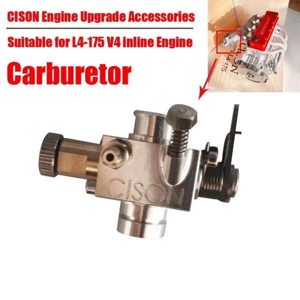L4-175 Inline 4 Engine Upgrade Carburetor, DIY Carb Modification Parts for CISON Engine