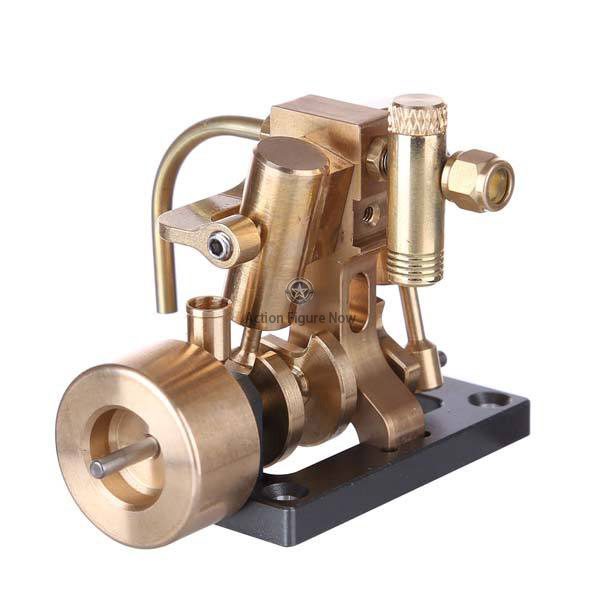 2-Cylinder Inline Steam Engine Model for 40cm Retro Boat Model Gift Collection