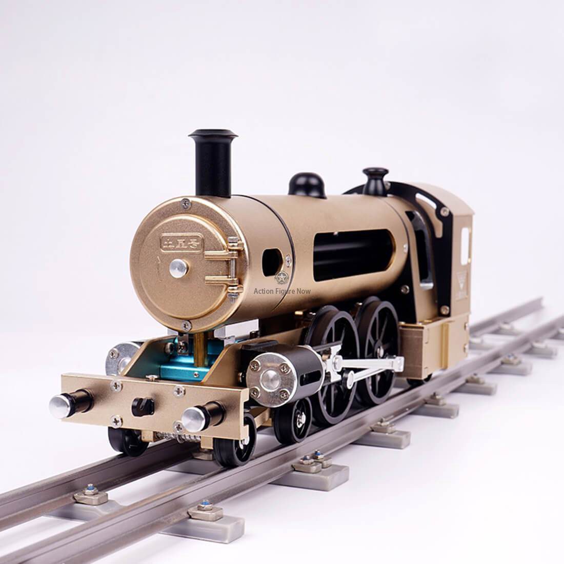 Steam Locomotive Train Assembly Engine DIY Kit - Full Metal Hardest Build with Track (387Pcs) Steam Locomotive Train Assembly Engine DIY Kit - Full Metal Hardest Build with Track (387Pcs)