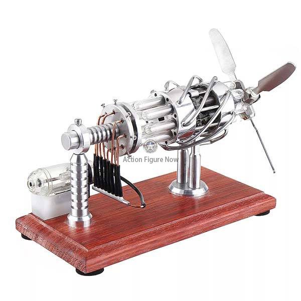 16-Cylinder Stirling Engine Kit with Quartz Glass Tube Collection & Gift for Engineers - Upgraded 16-Cylinder Stirling Engine Kit with Quartz Glass Tube Collection & Gift for Engineers - Upgraded